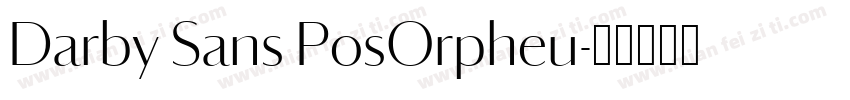 Darby Sans PosOrpheu字体转换